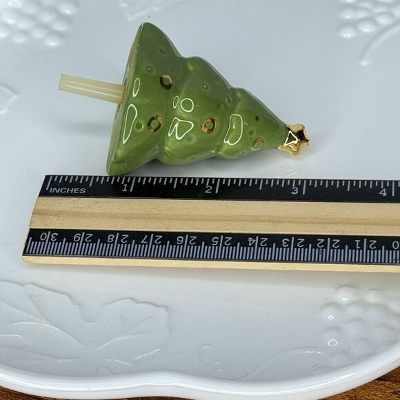 Nora Fleming Retired Christmas Tree NF Initials Embossed Gold Star On Top RARE - Picture 7 of 7